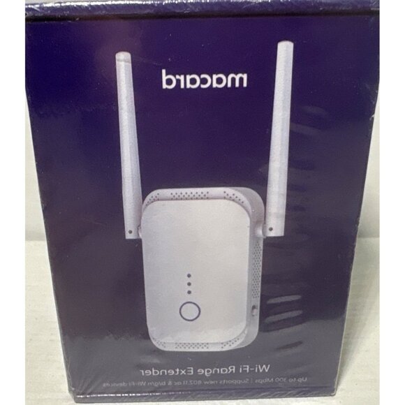 Macard Wi-Fi Range Extender Booster With Ethernet Port - Picture 1 of 5